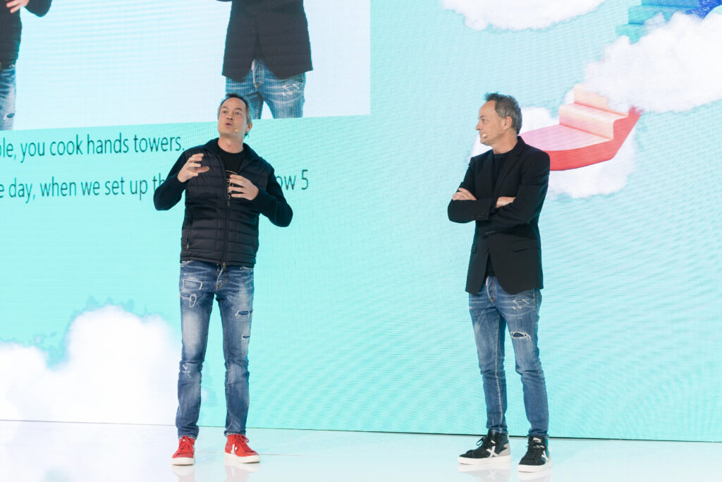 Los hermanos Torres en el salón de Hosteleria de Málaga